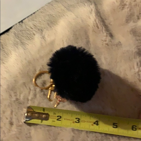 Fun Black Faux Fur Key Chain/ Purse Charm - Picture 3 of 3